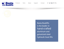 Tablet Screenshot of bastaboatlifts.com